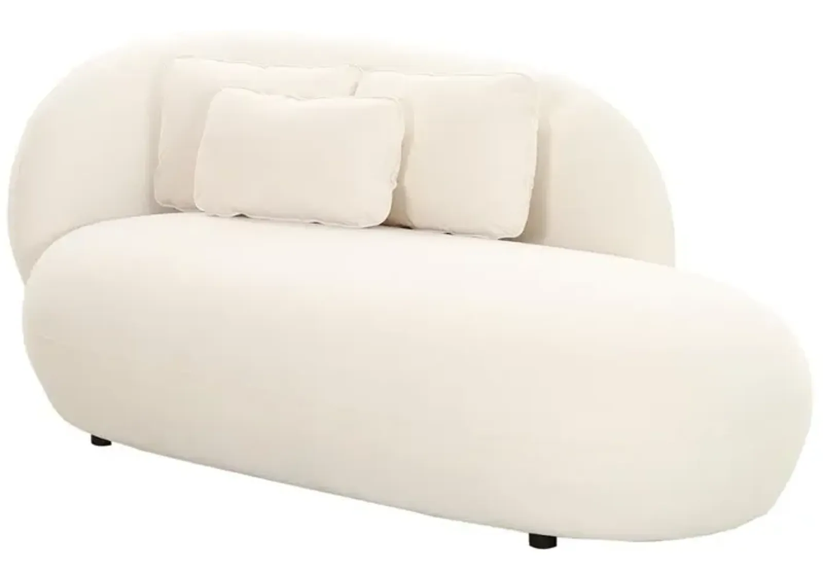 Belen Kox Luxe Velvet Curved Chaise Lounge, Belen Kox