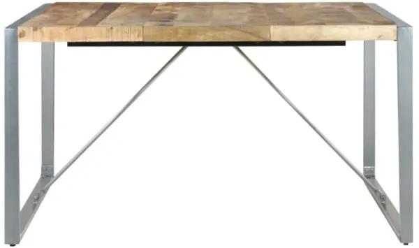 vidaXL Dining Table 55.1"x55.1"x29.5" Rough Mango Wood