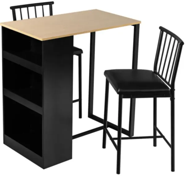 3 Piece Counter Height Pub Dining Set