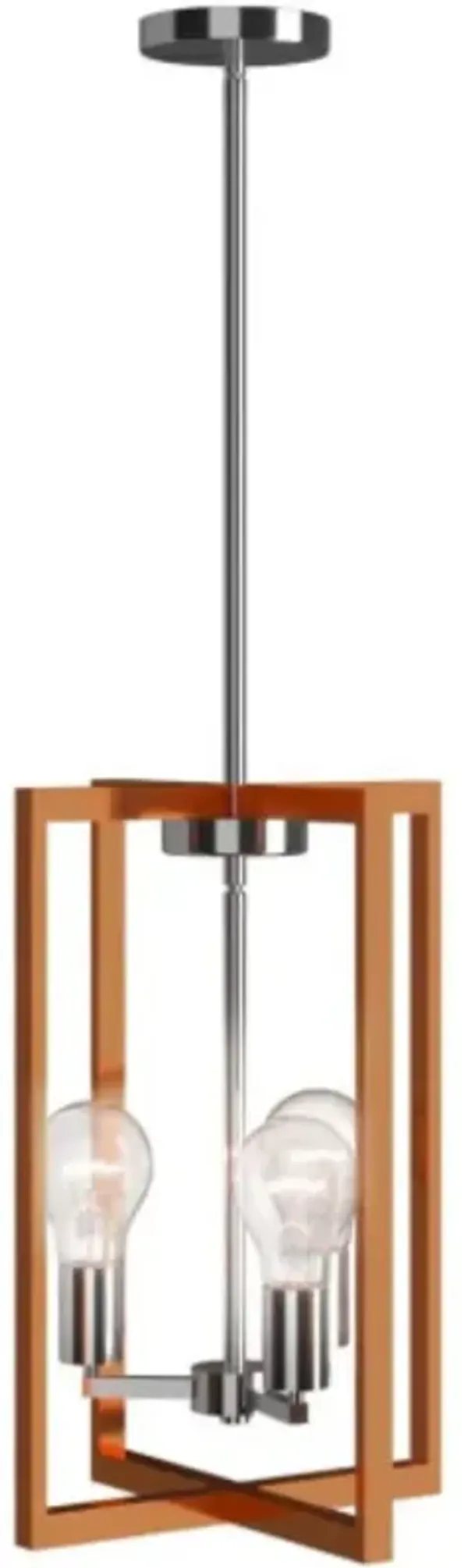 3-Lights Modern Industrial Hanging Pendant Lamp with Iron Square Lamp Shade