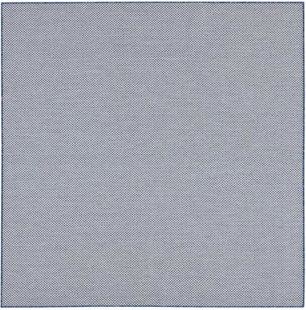 Courtyard COU01 Ivory/Blue 6' x Square Rug