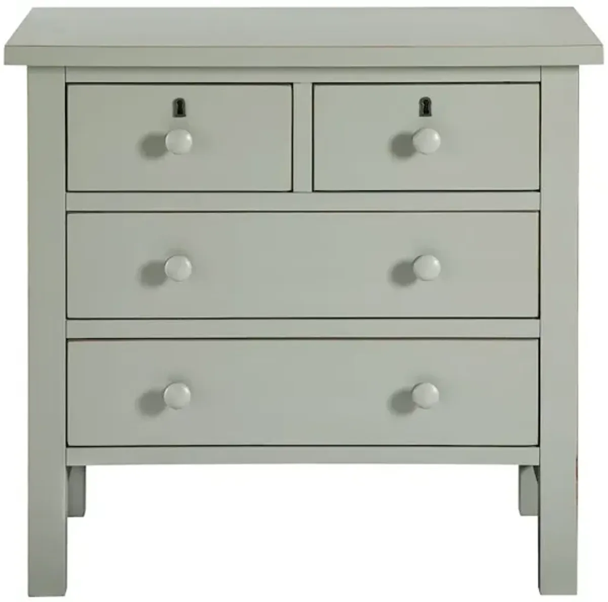 Greenwich 4-drawer Storage Nightstand - Antique Gray