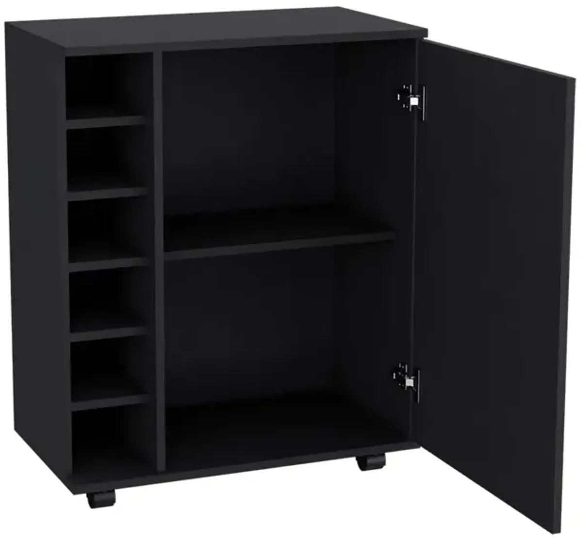 Bar Cart Cisco, Living Room, Black