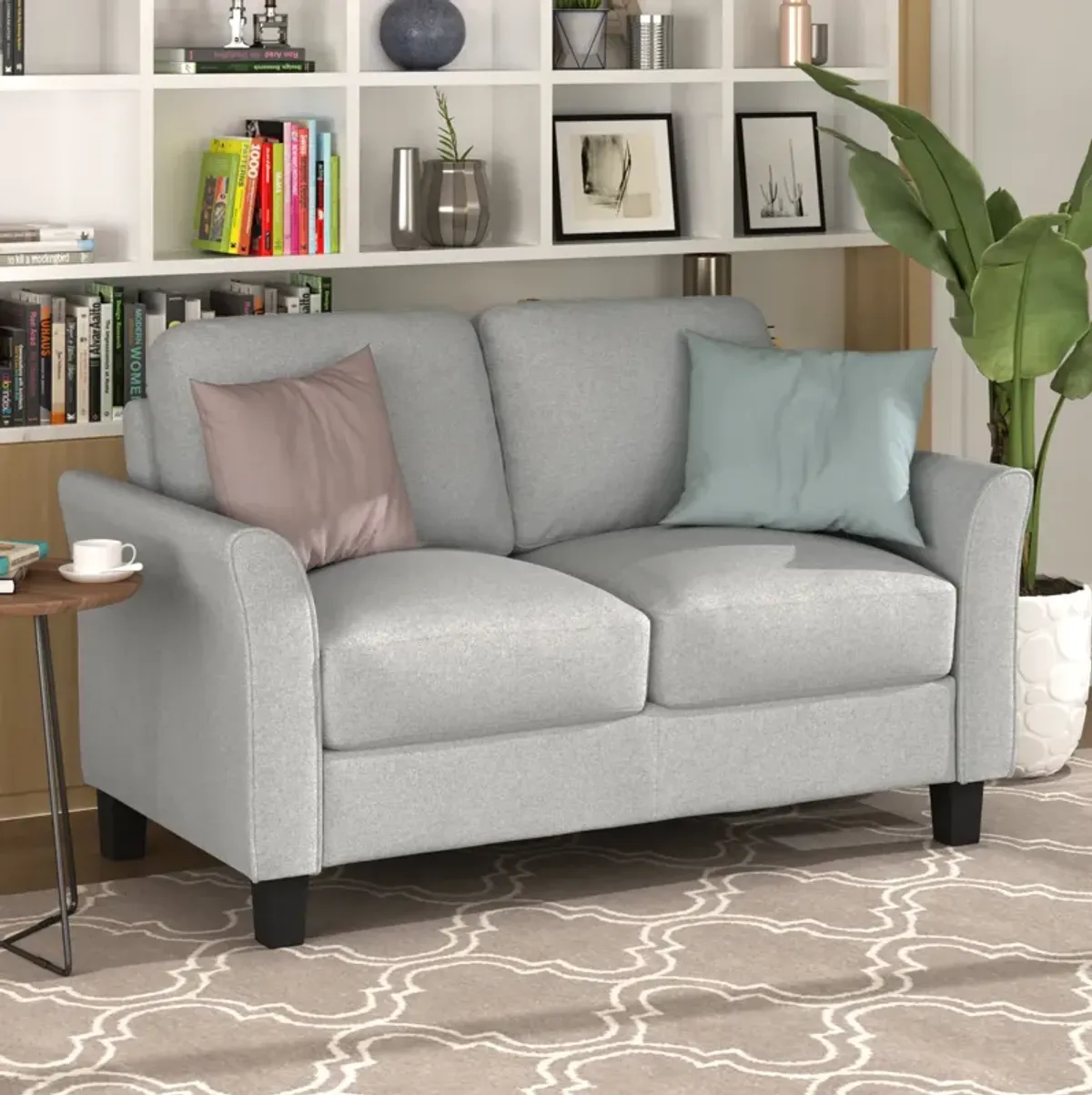 Living Room Furniture Armrest Single Chair and Loveseat Sofa