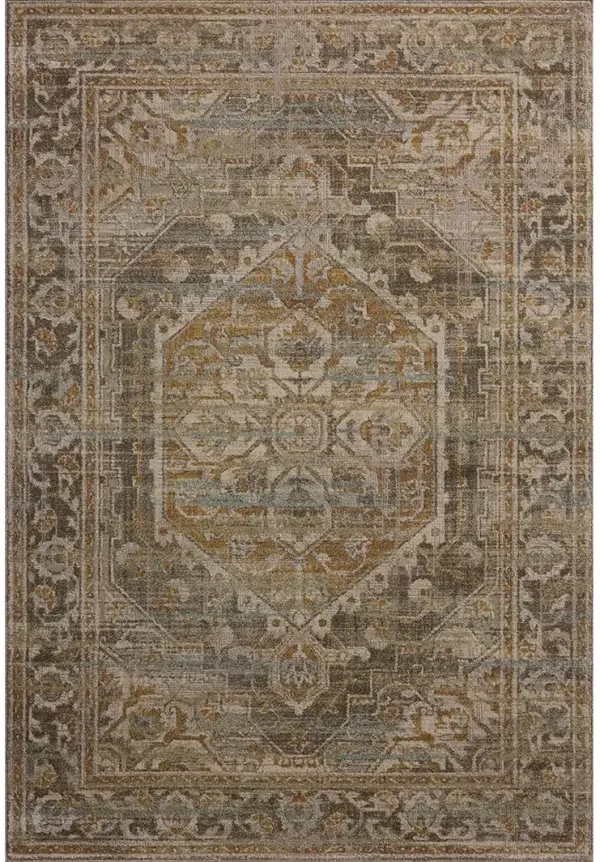 Mona Bark/Sunrise 2'6" x 4'0" Accent Rug by Magnolia Home by Joanna Gaines x Loloi