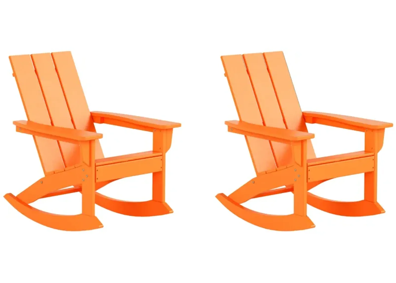 WestinTrends Modern Adirondack Outdoor Rocking Chair (Set of 2)