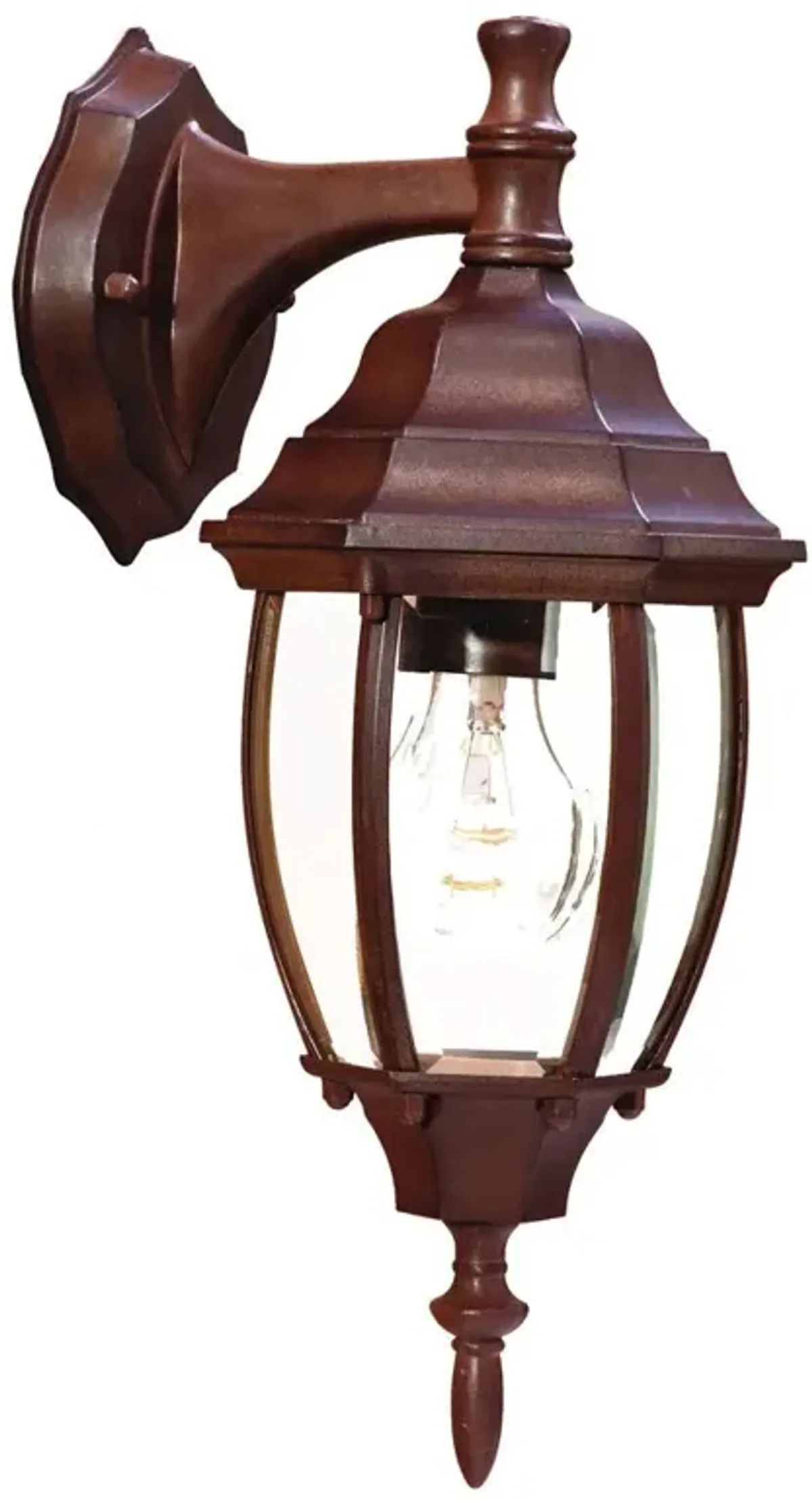 Hivvago Dark Brown Hanging Globe Lantern Wall Light