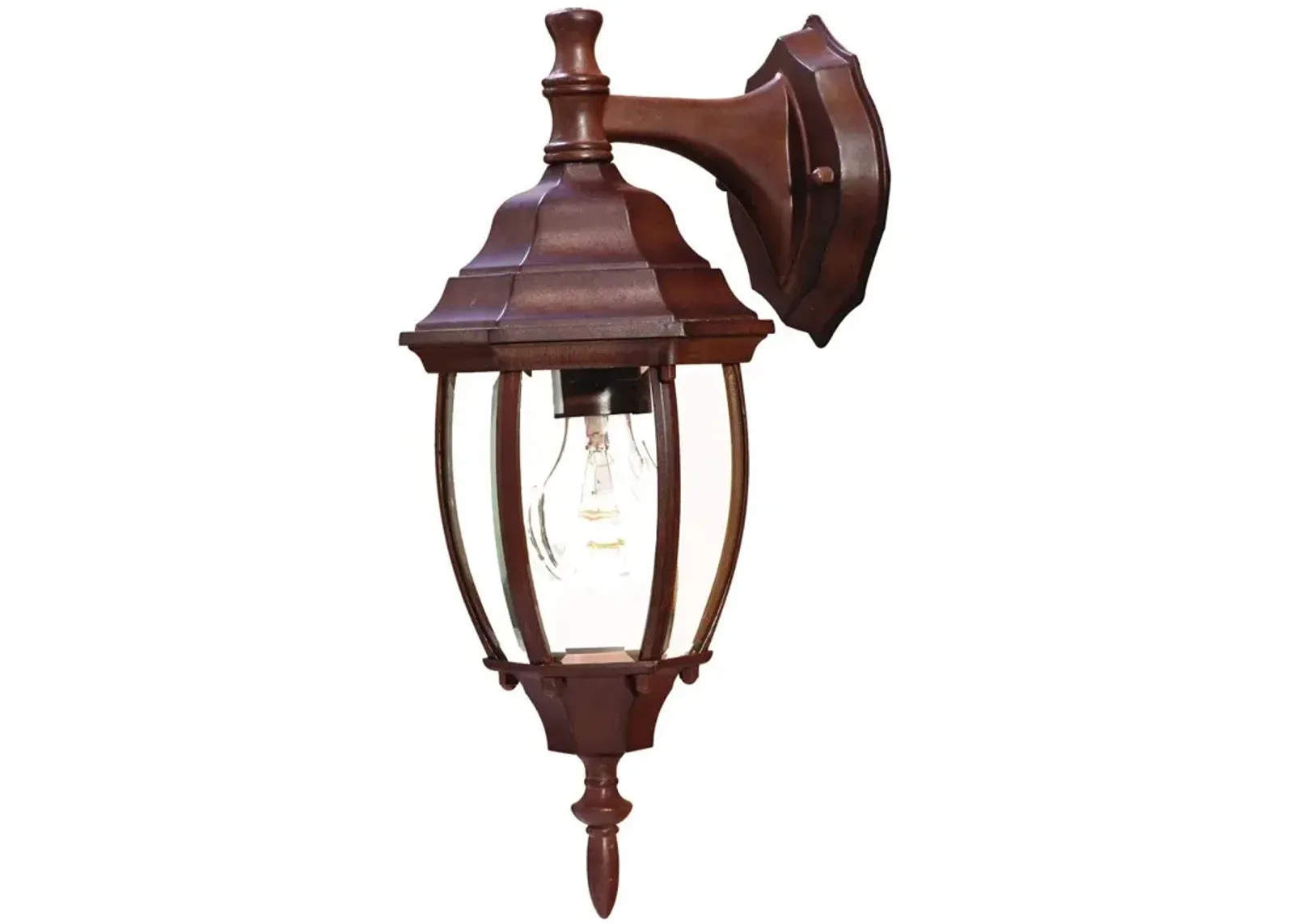 Hivvago Dark Brown Hanging Globe Lantern Wall Light