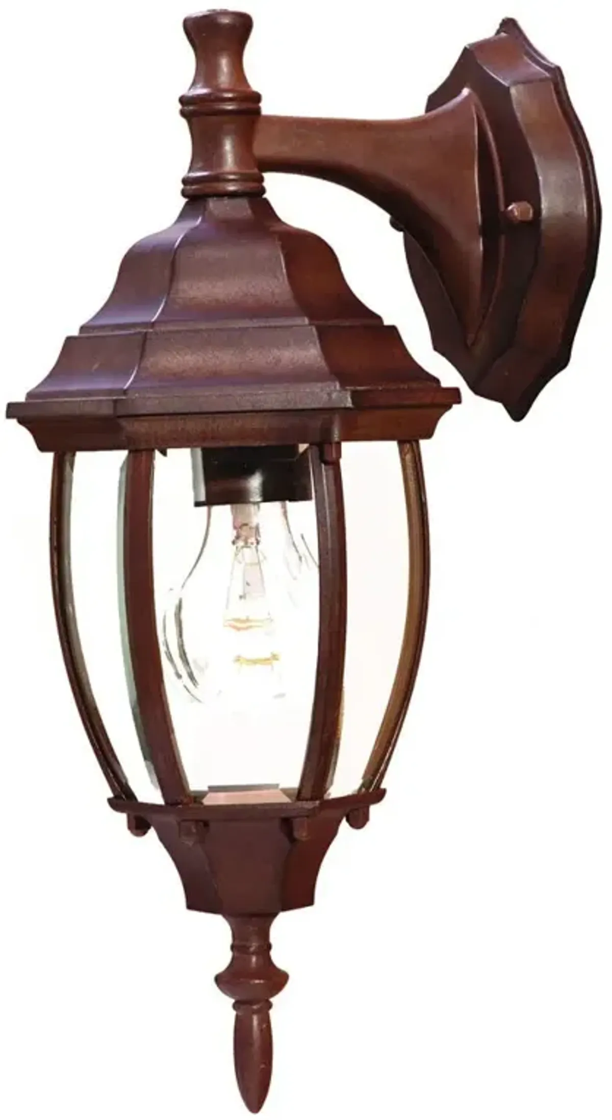 Hivvago Dark Brown Hanging Globe Lantern Wall Light