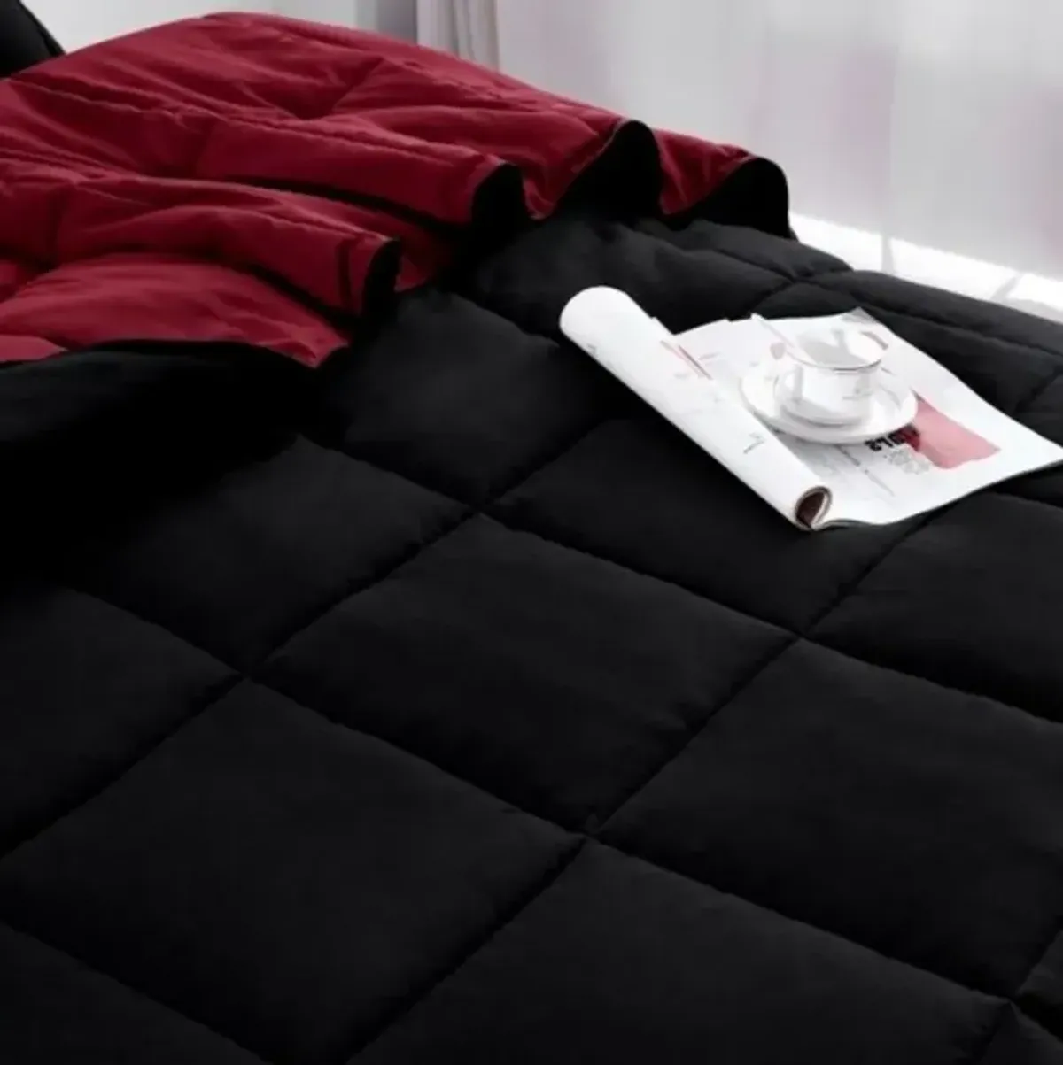 Traditional Microfiber 3-Piece Comforter Set – Soft, Reversible, and Cozy