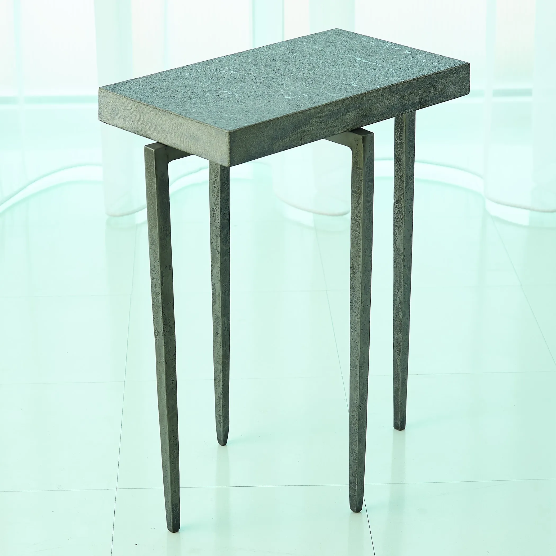 Laforge Accent Table- Silver