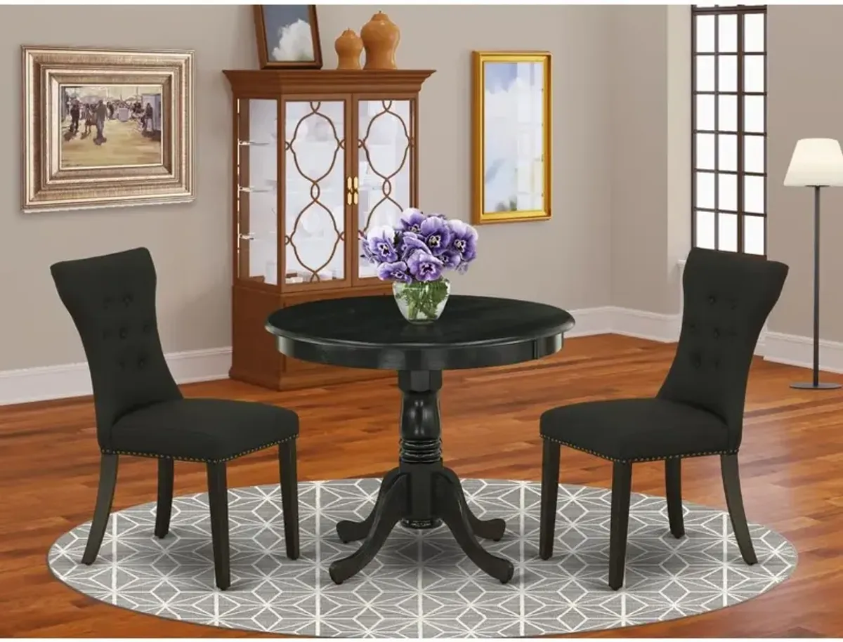 Dining Room Set Wirebrushed Black