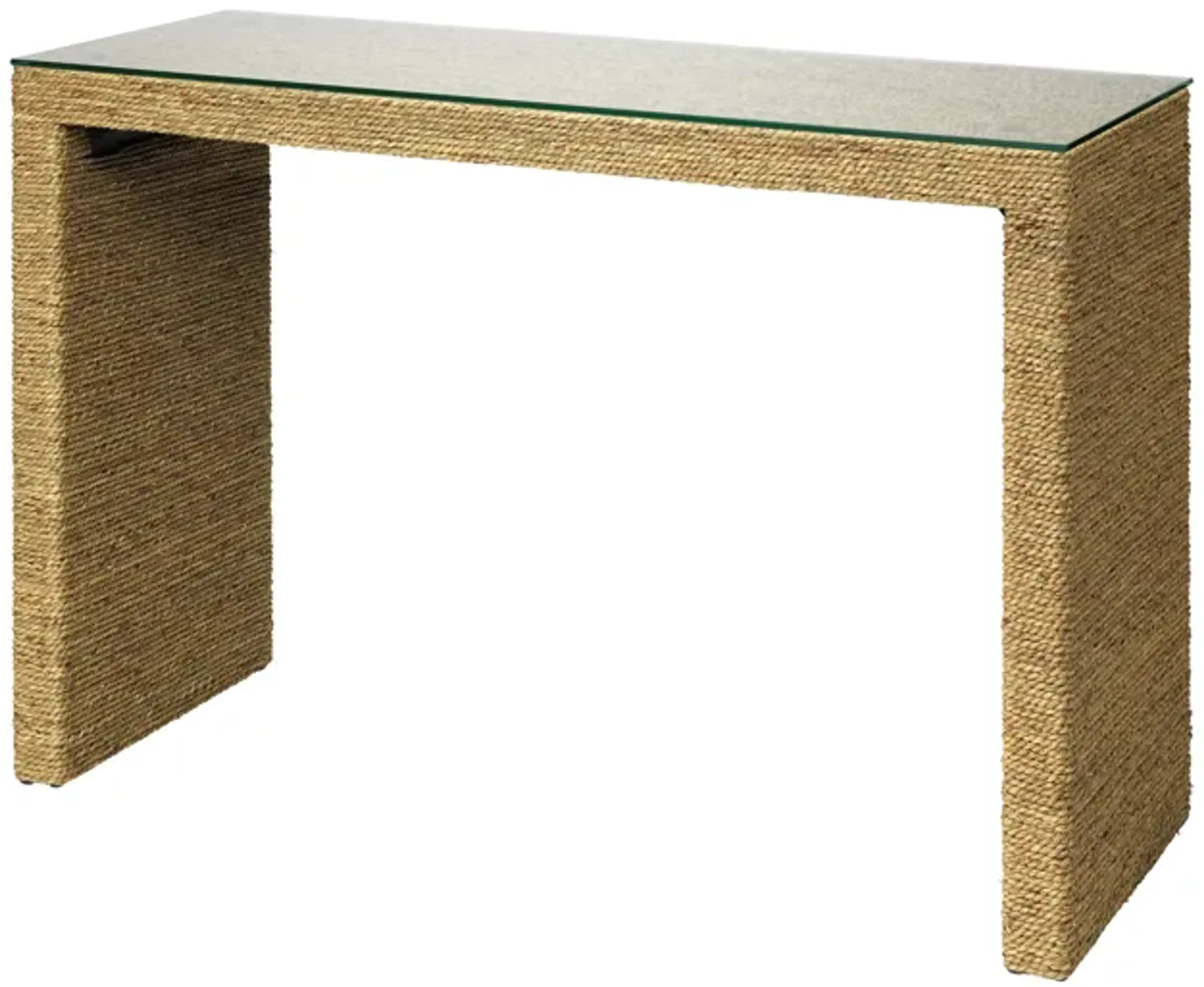Captain Seagrass Console Table Mathis Home | Furniture.com