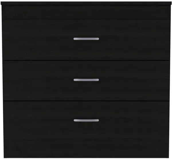 Three Drawer Dresser Lial, Bedroom, Black