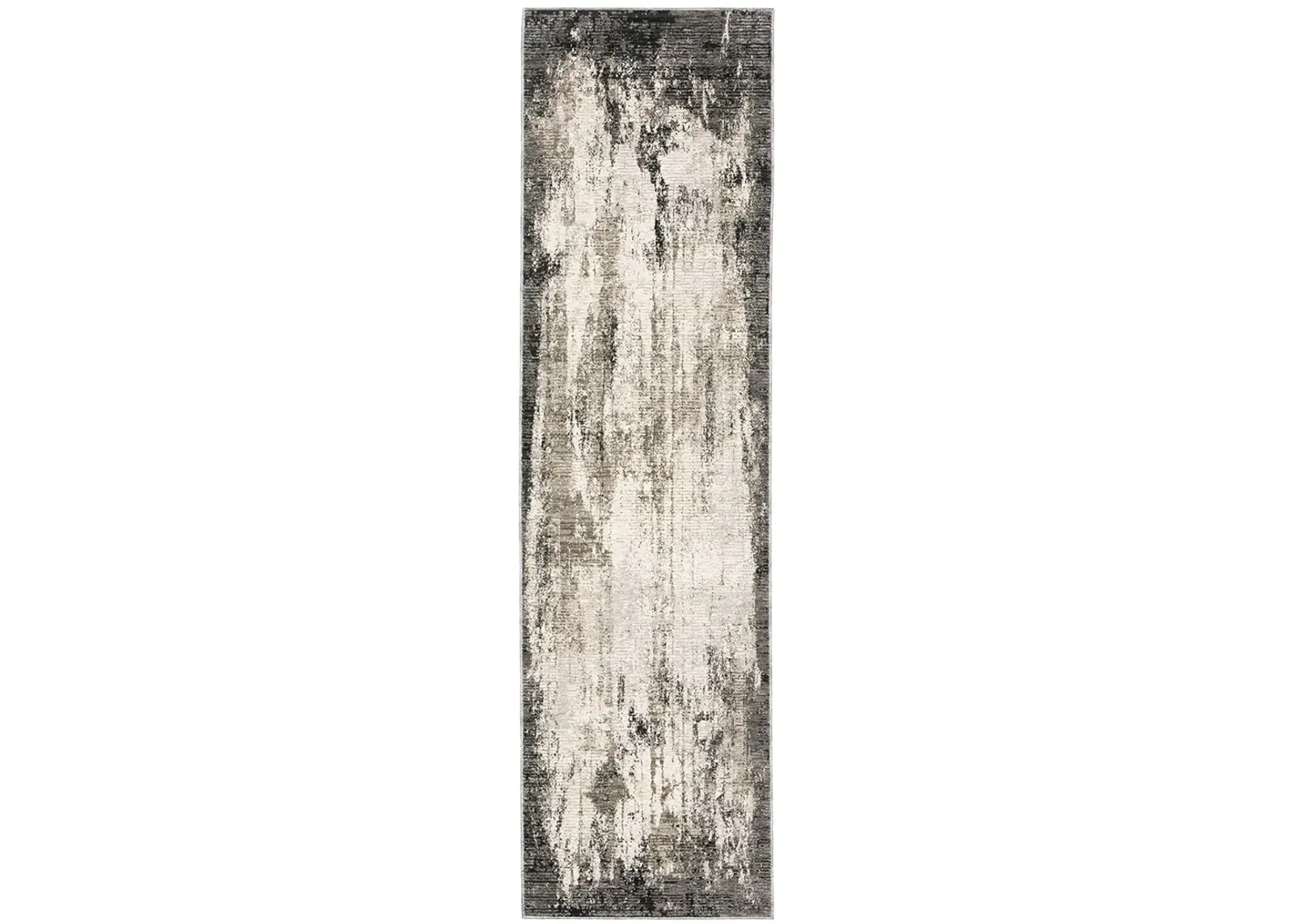 Nebulous 2'3" x 7'6" Grey Rug