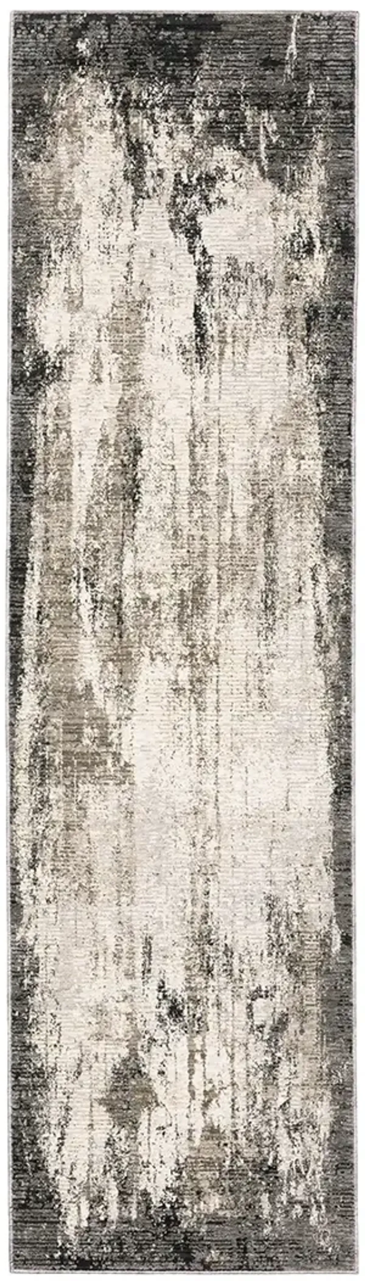 Nebulous 2'3" x 7'6" Grey Rug