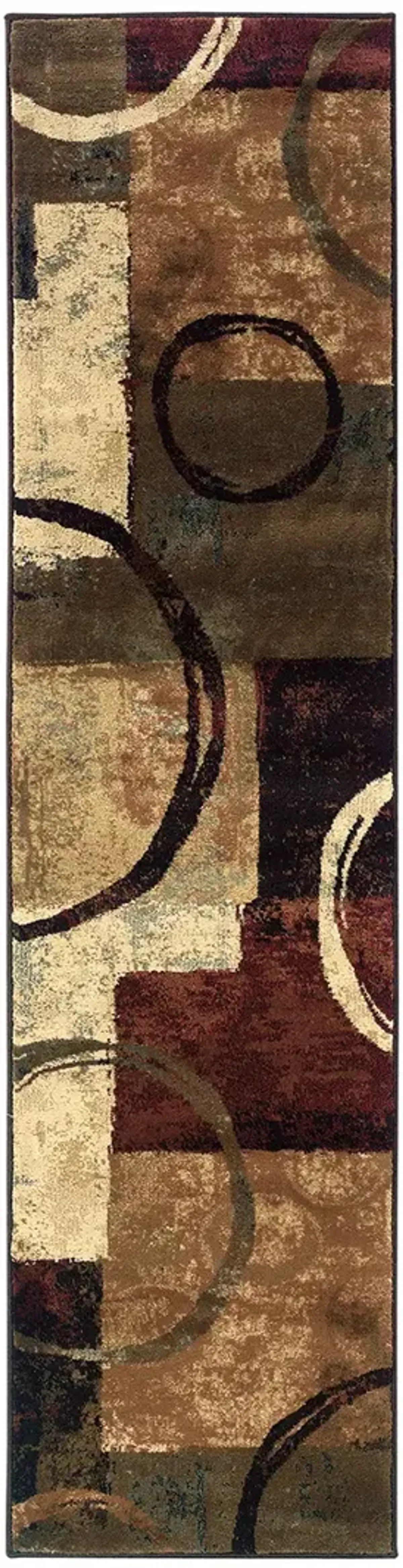 Hudson 1'10" x 7'6" Brown Rug