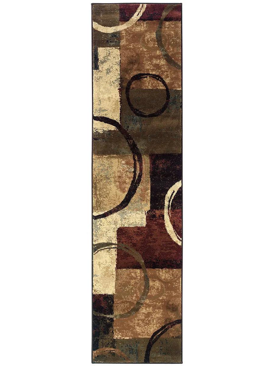 Hudson 1'10" x 7'6" Brown Rug