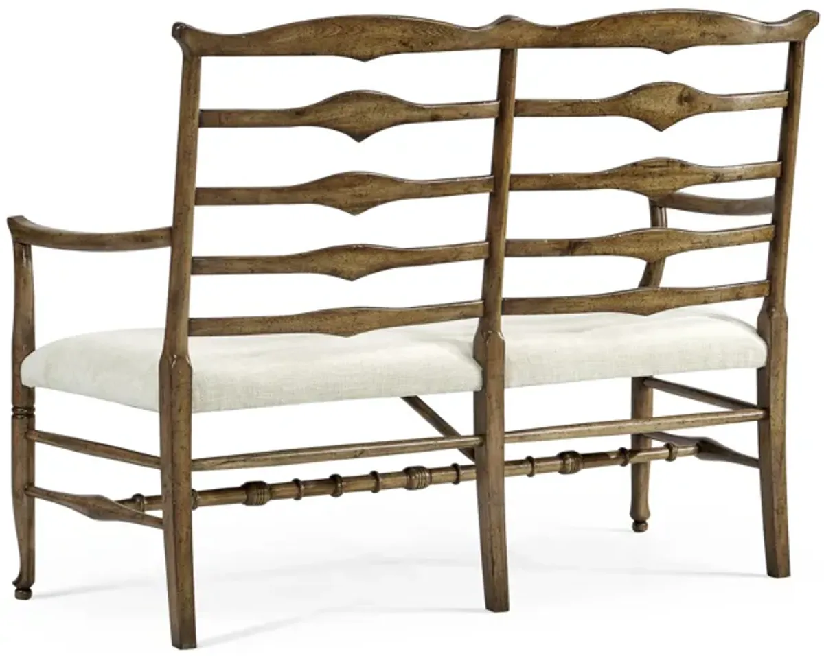 Medium Driftwood Ladderback Bench