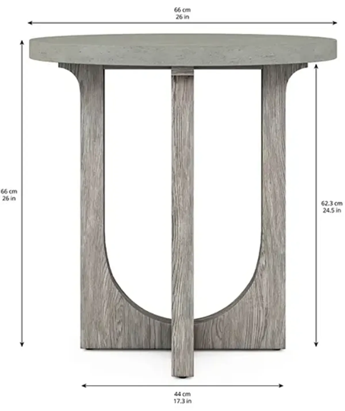 Vault Round Chairside Table