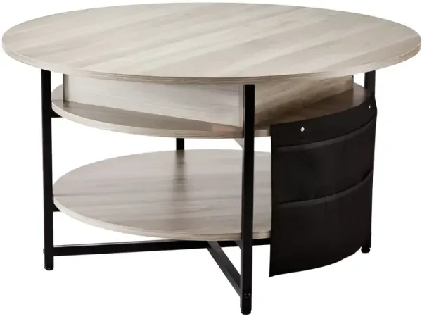 Coffee Table with Lift-Top, Storage Drawers and Open Shelf for Living Room