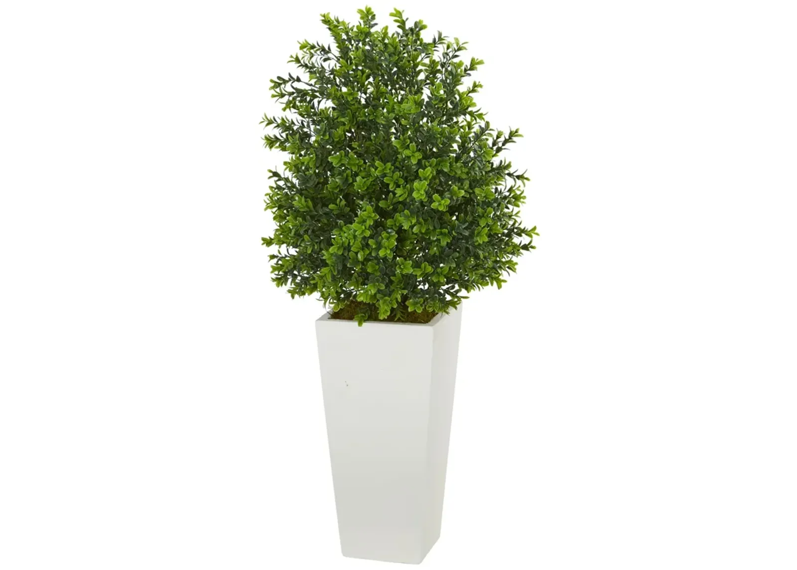 HomPlanti Sweet Grass Artificial Plant in White Tower Planter (Indoor/Outdoor)