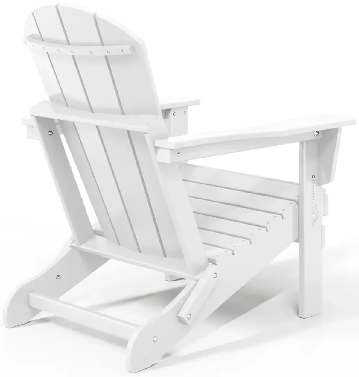 WestinTrends HDPE Outdoor Patio Folding Poly Adirondack Chair