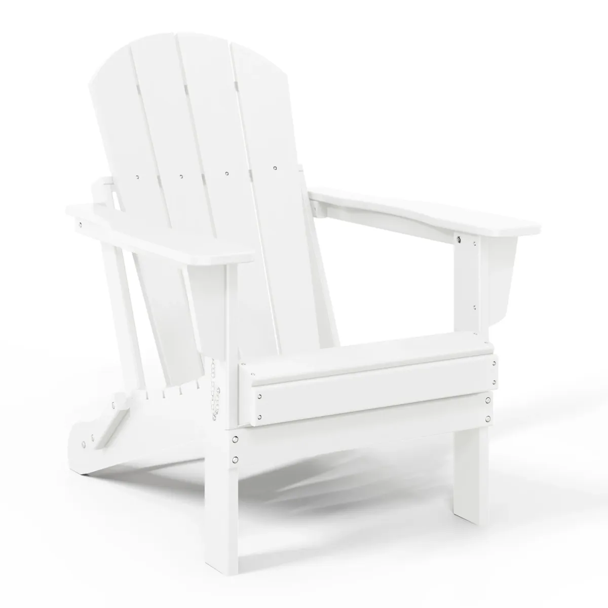 WestinTrends HDPE Outdoor Patio Folding Poly Adirondack Chair