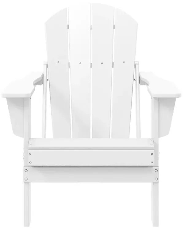 WestinTrends HDPE Outdoor Patio Folding Poly Adirondack Chair