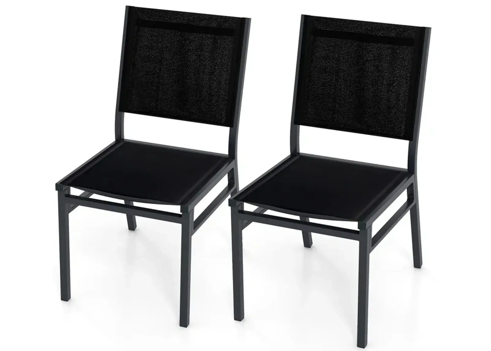 Outdoor Dining Chairs with Breathable Seat and Backrest – Comfortable Patio Seating for Dining