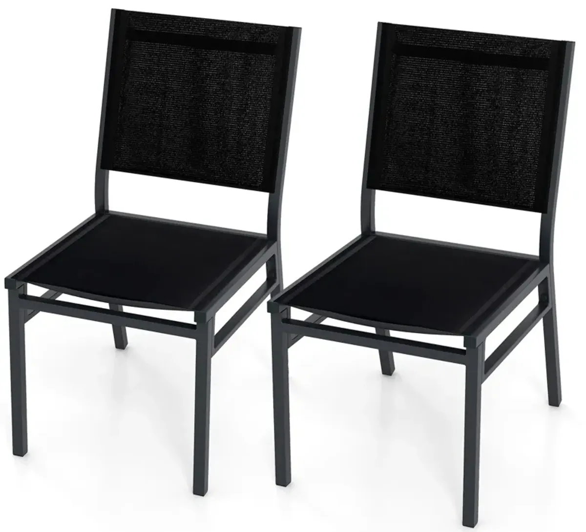 Outdoor Dining Chairs with Breathable Seat and Backrest – Comfortable Patio Seating for Dining