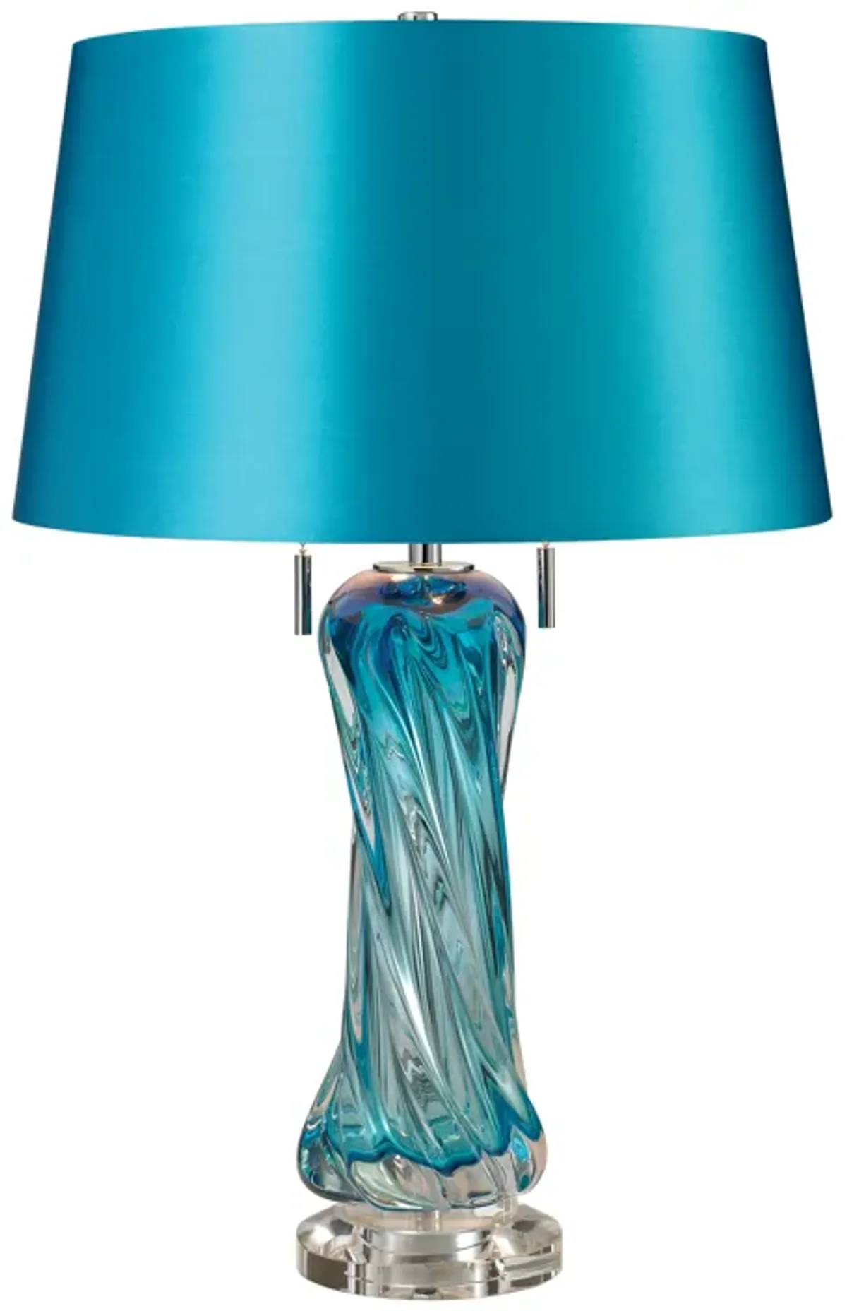 Vergato Teal Table Lamp