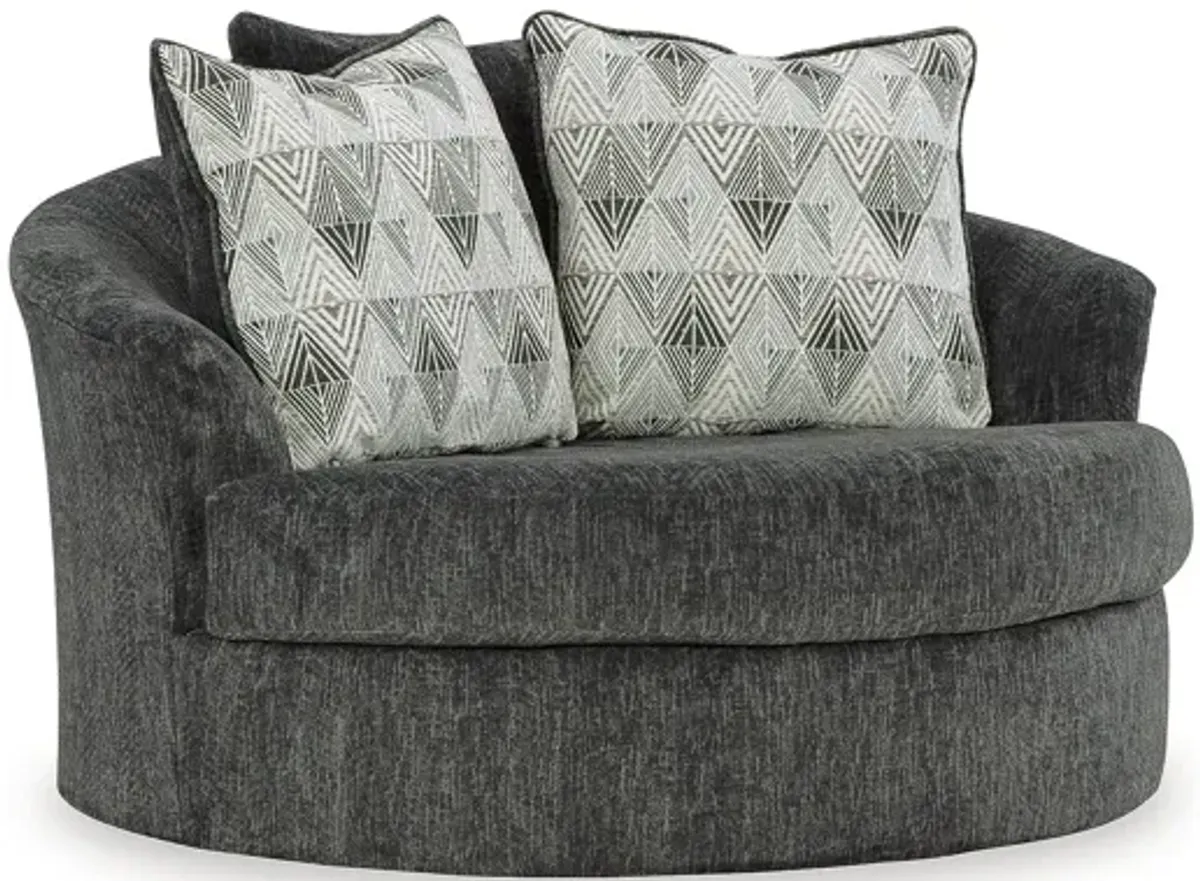 Biddeford Oversized Swivel Accent Chair