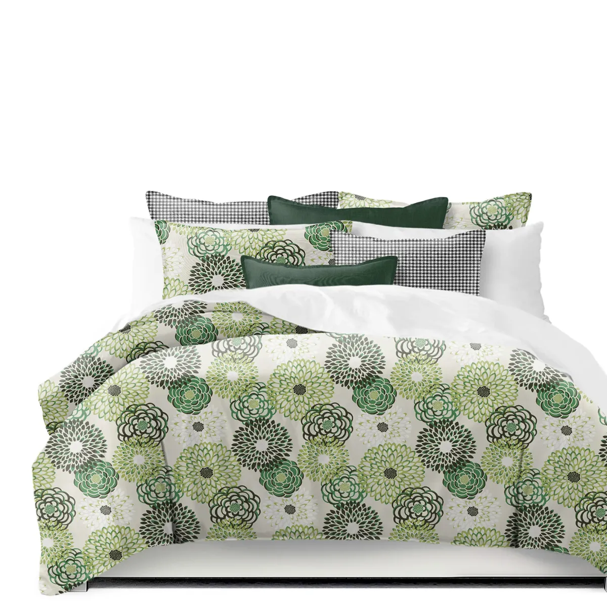 6ix Tailors Fine Linens Garden Stow Green Coverlet Set