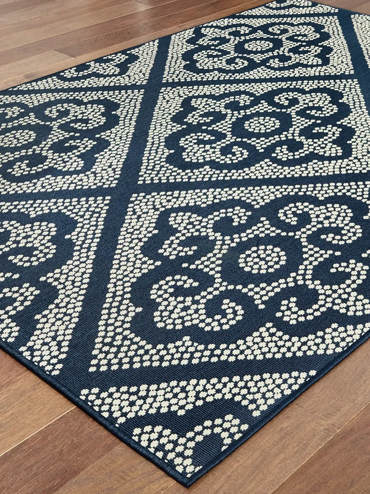 Marina 8'6" x 13' Navy Rug