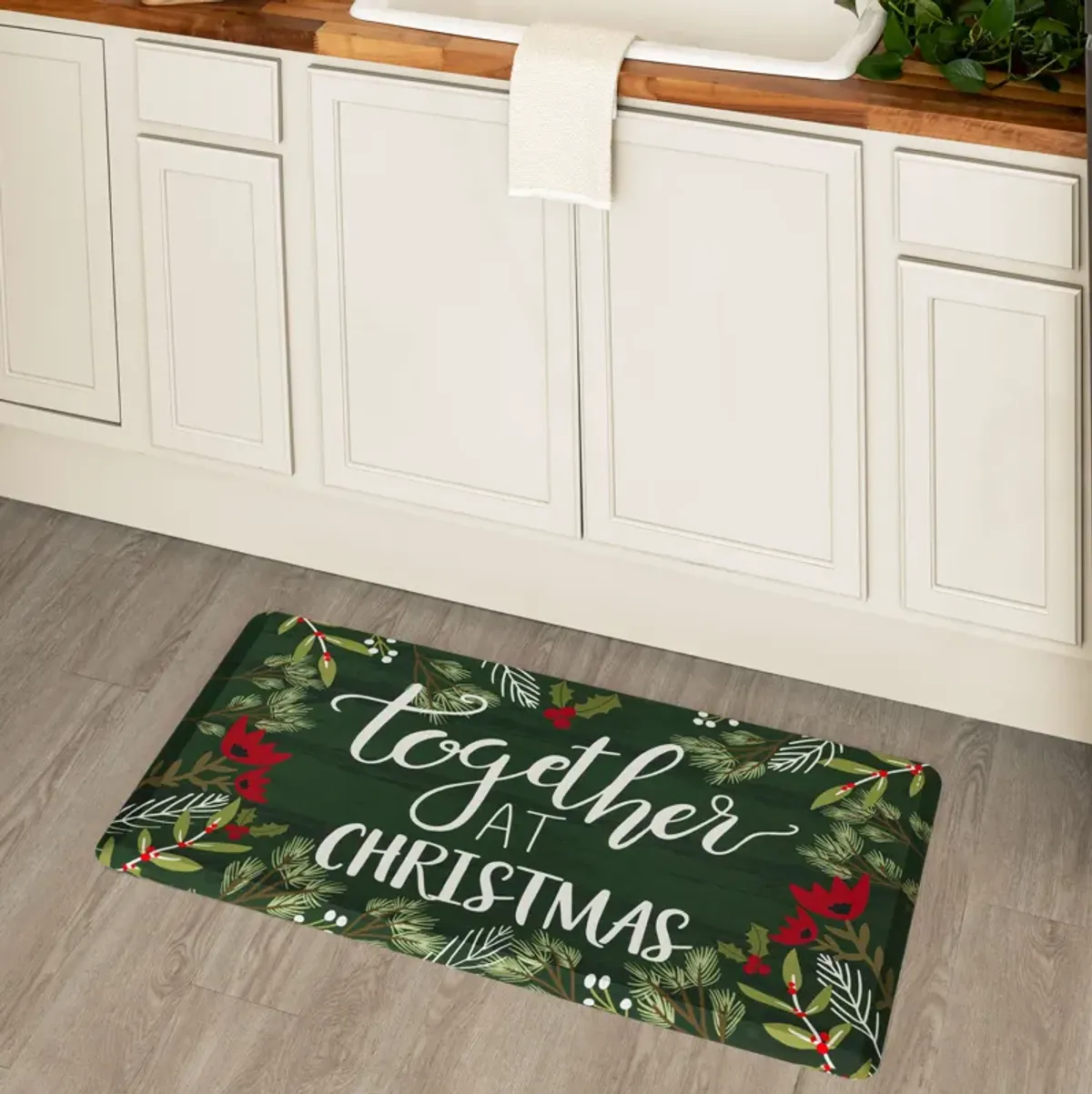 Together At Christmas Multi 1' 8" x 3' 6" Door Mat