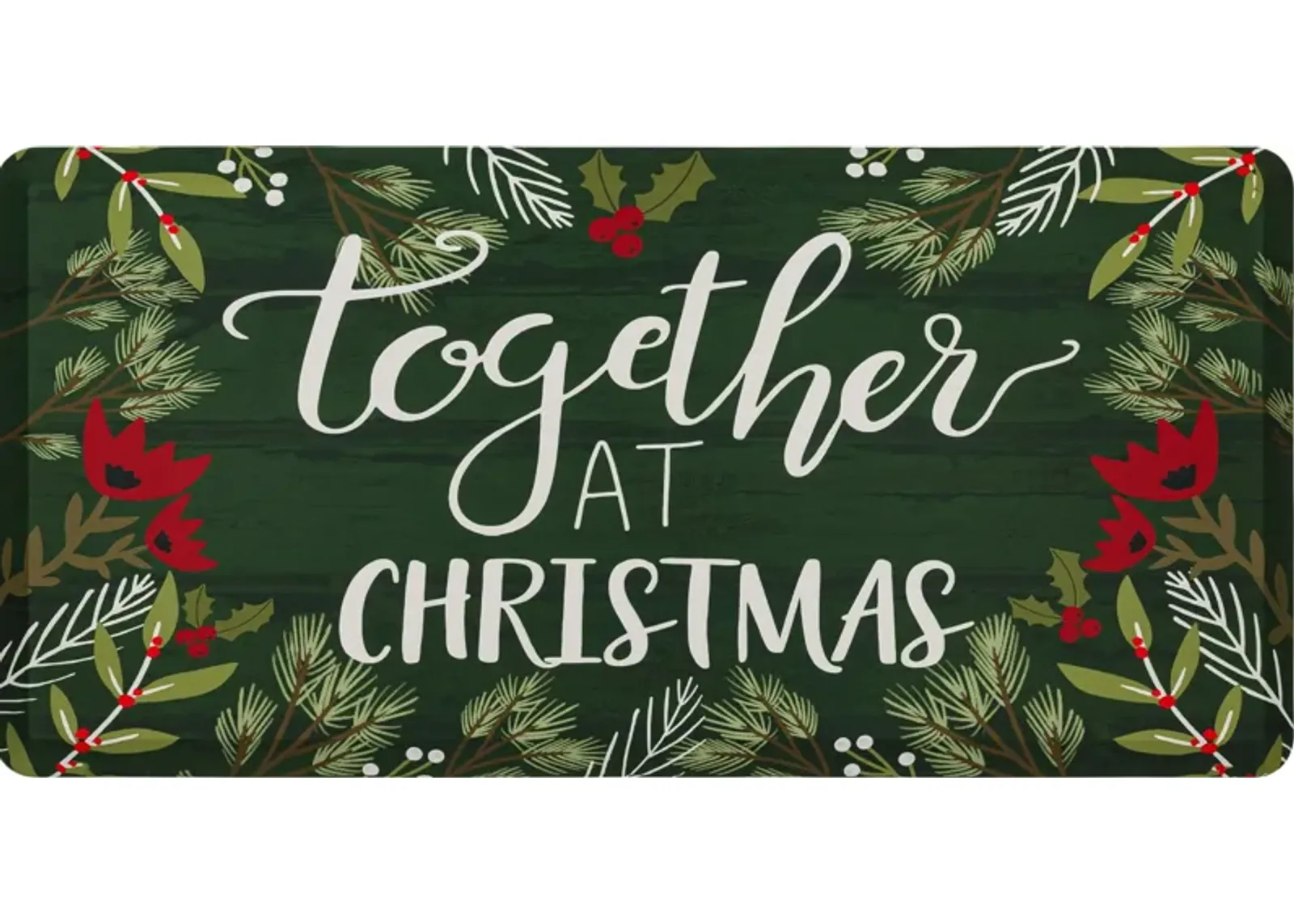 Together At Christmas Multi 1' 8" x 3' 6" Door Mat