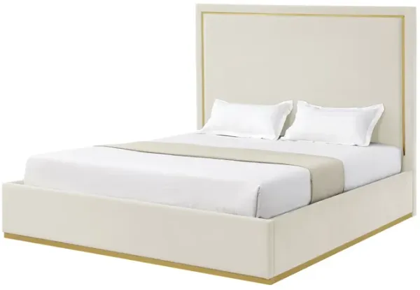 Inspired Home Emil Velvet Platform Bed