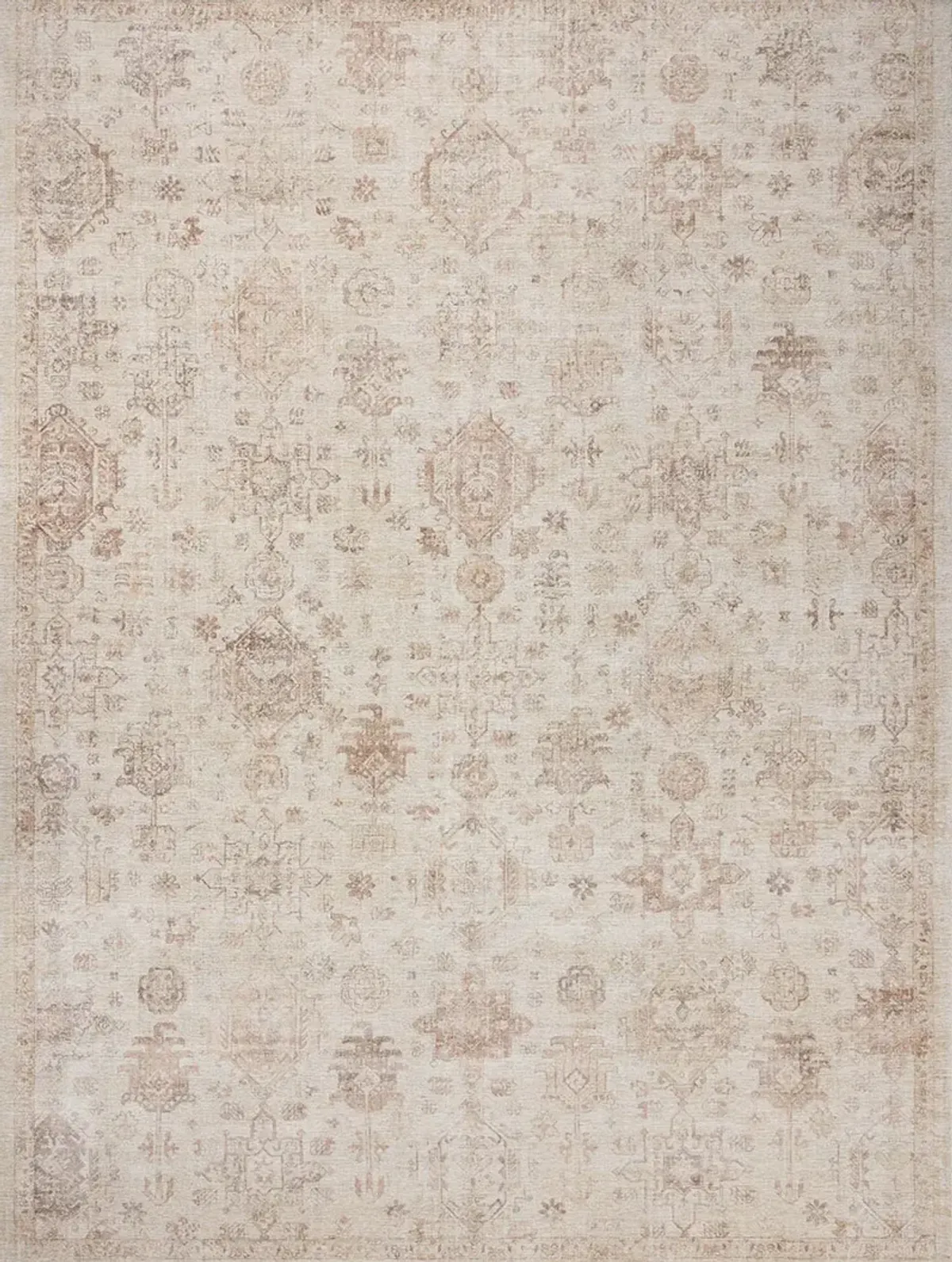 Marcella Sand/Terracotta 5'6" x 8'6" Area Rug