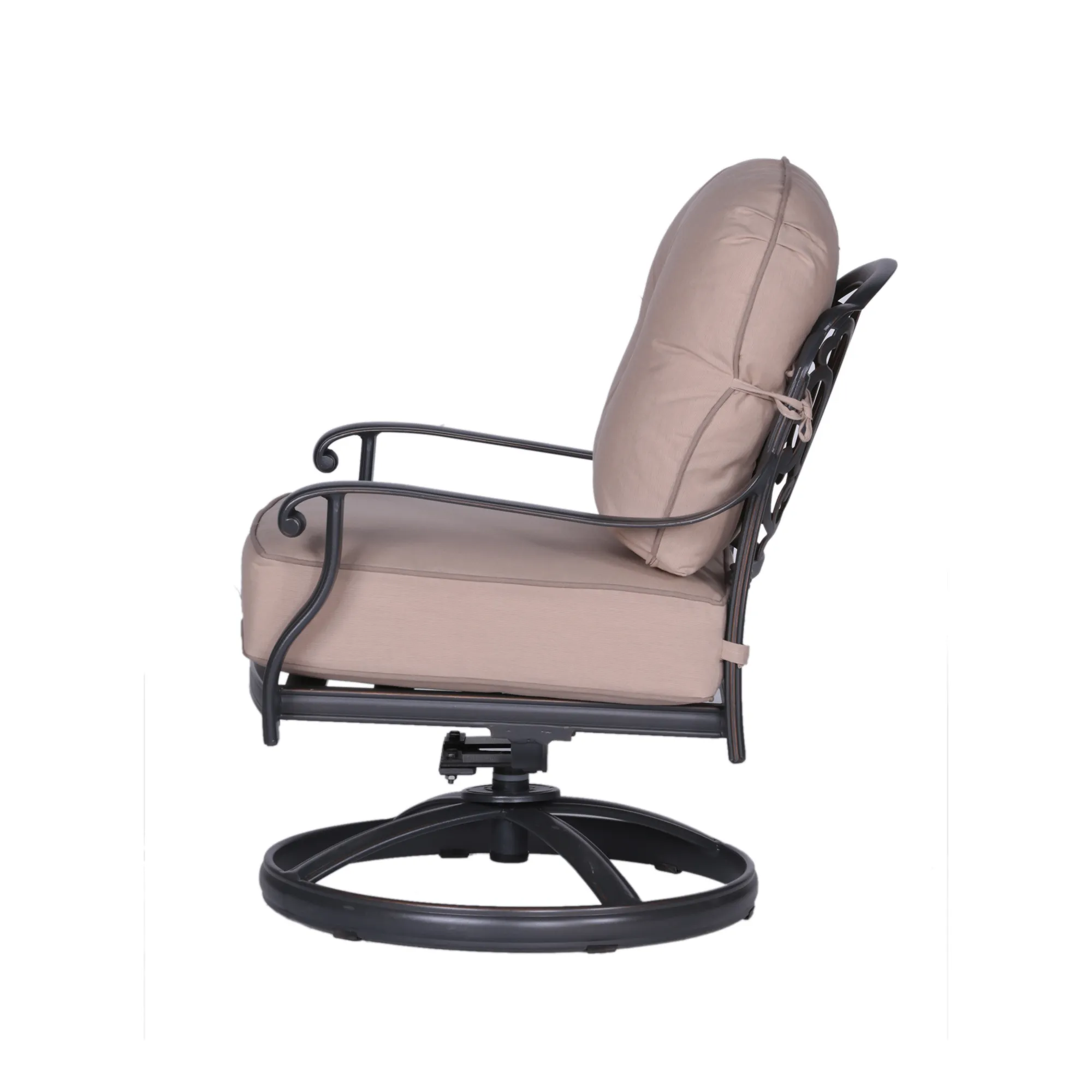 Club Swivel Chair with Cushions