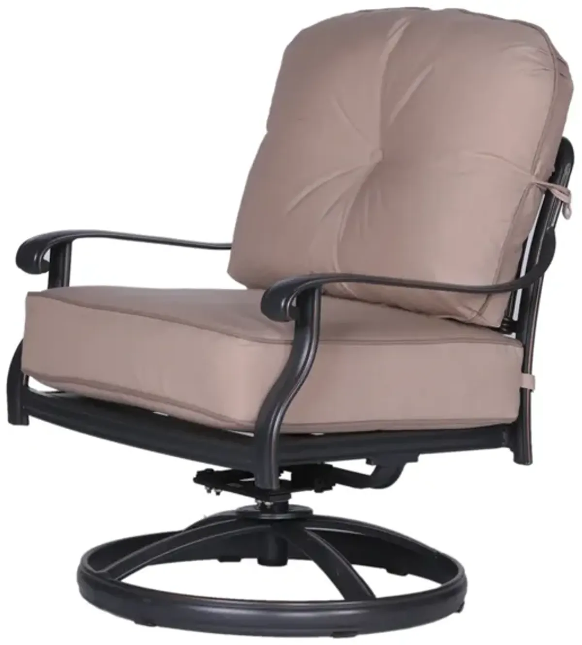 Club Swivel Chair with Cushions