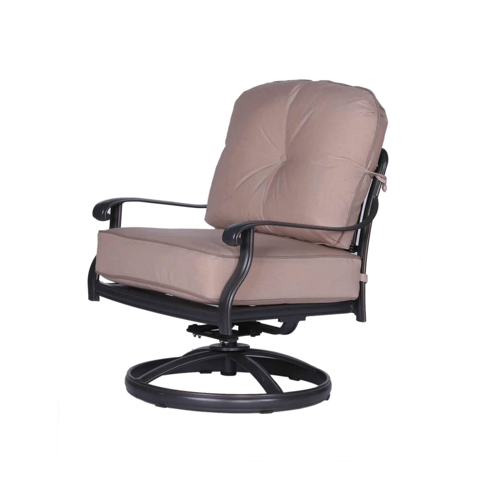 Club Swivel Chair with Cushions