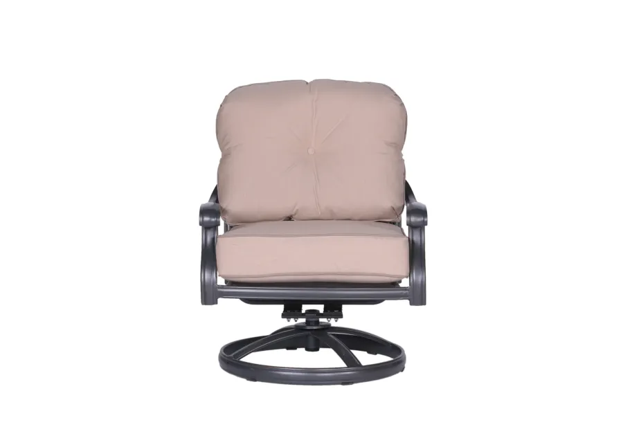 Club Swivel Chair with Cushions