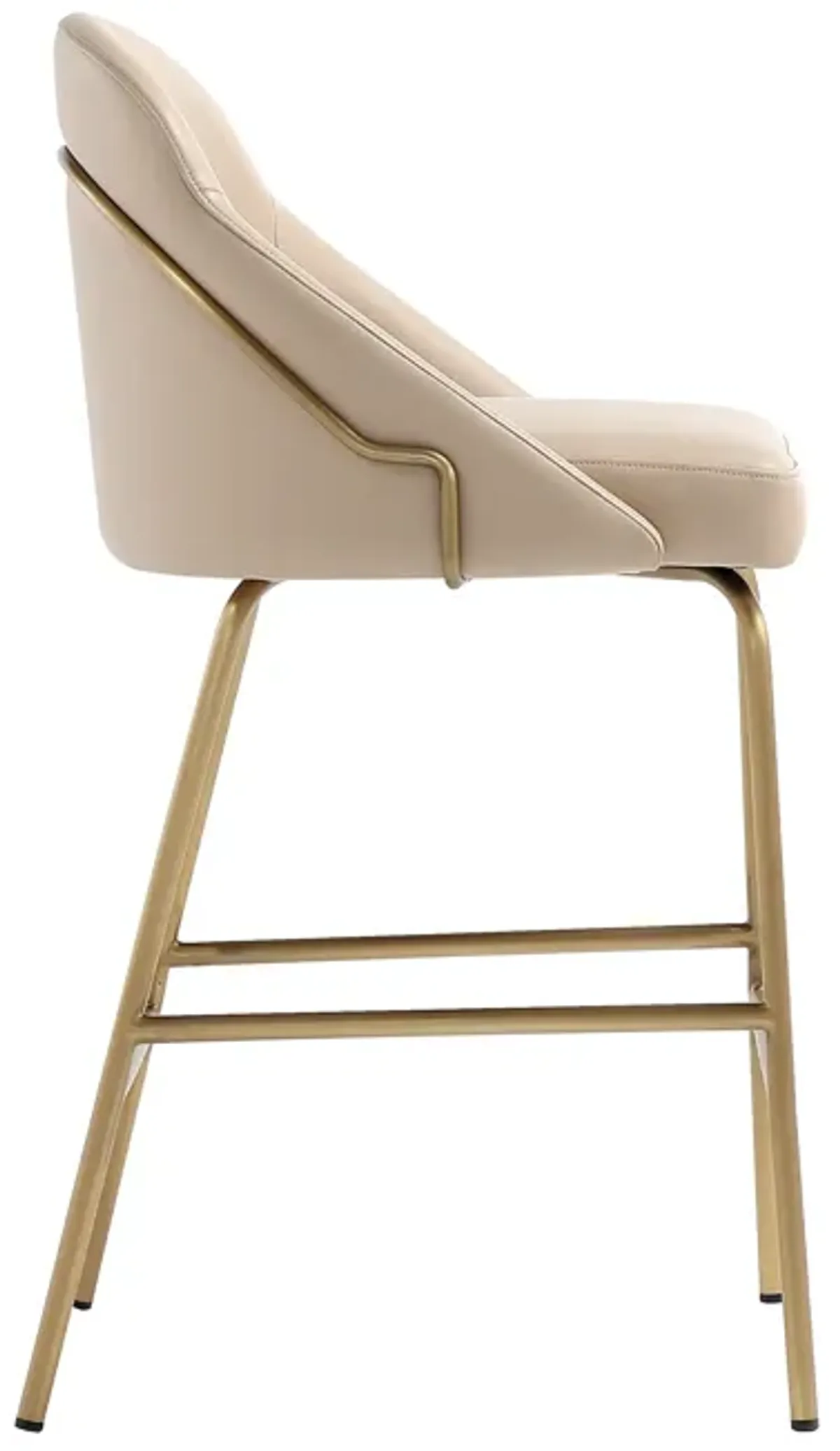 Gracie Counter Stools in Tan and Gold (Set of 2)