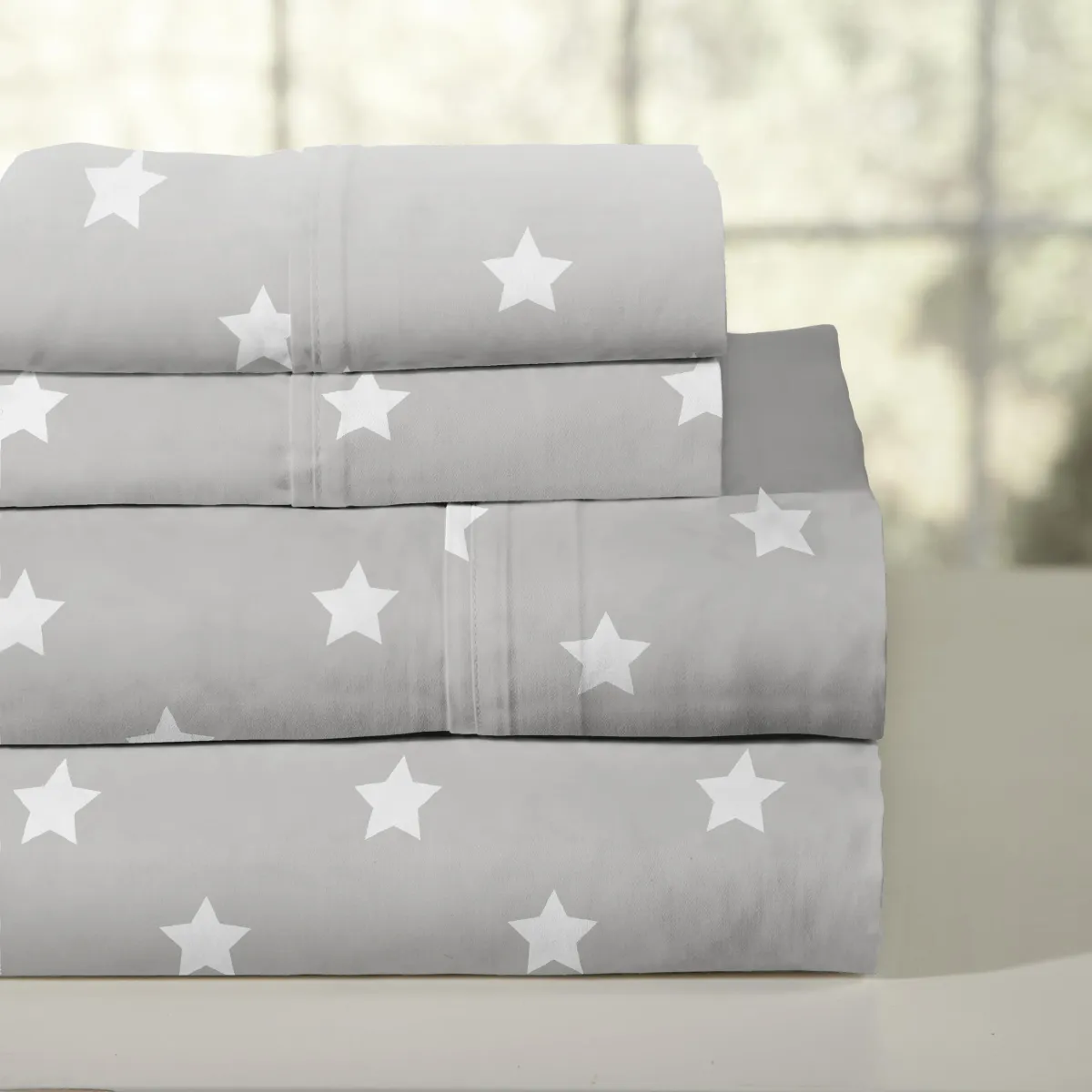 Pointehaven 200 Thread Count Combed Cotton Percale 3 pc Sheet Set