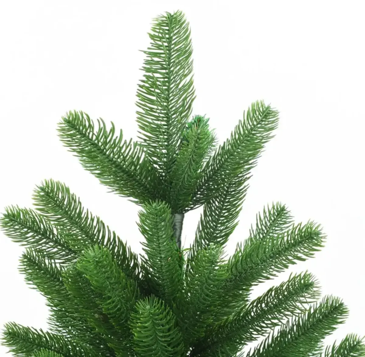 vidaXL Artificial Christmas Tree with LEDs&Ball Set 82.7" Green