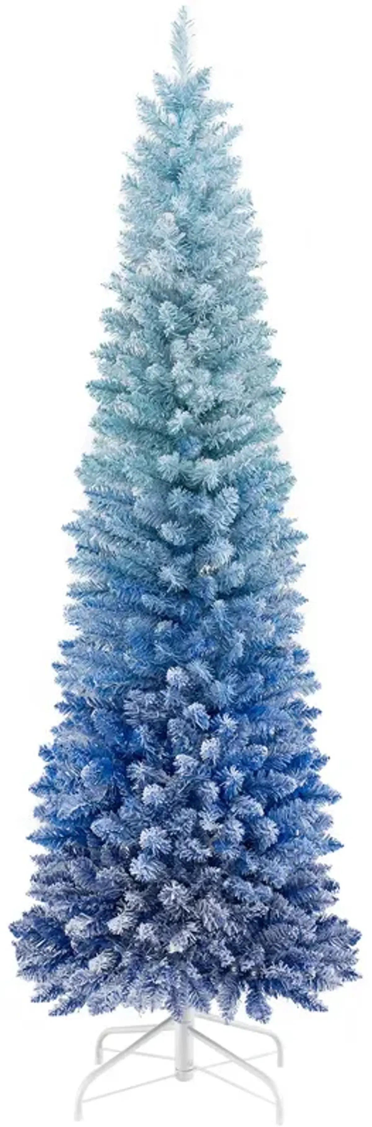 Gradient Snow Flocked Artificial Christmas Tree