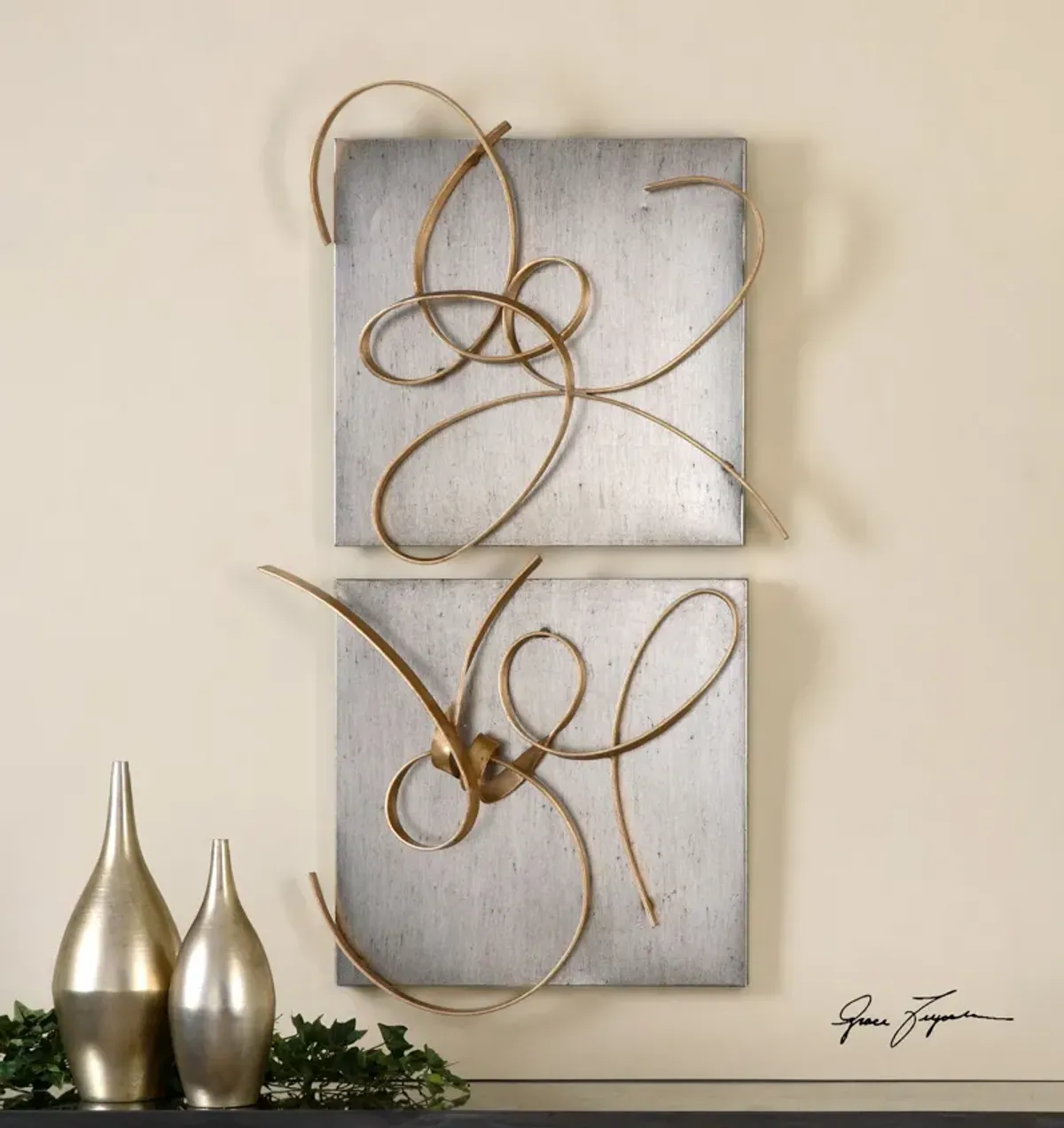 Uttermost Harmony Metal Wall Art, S/2