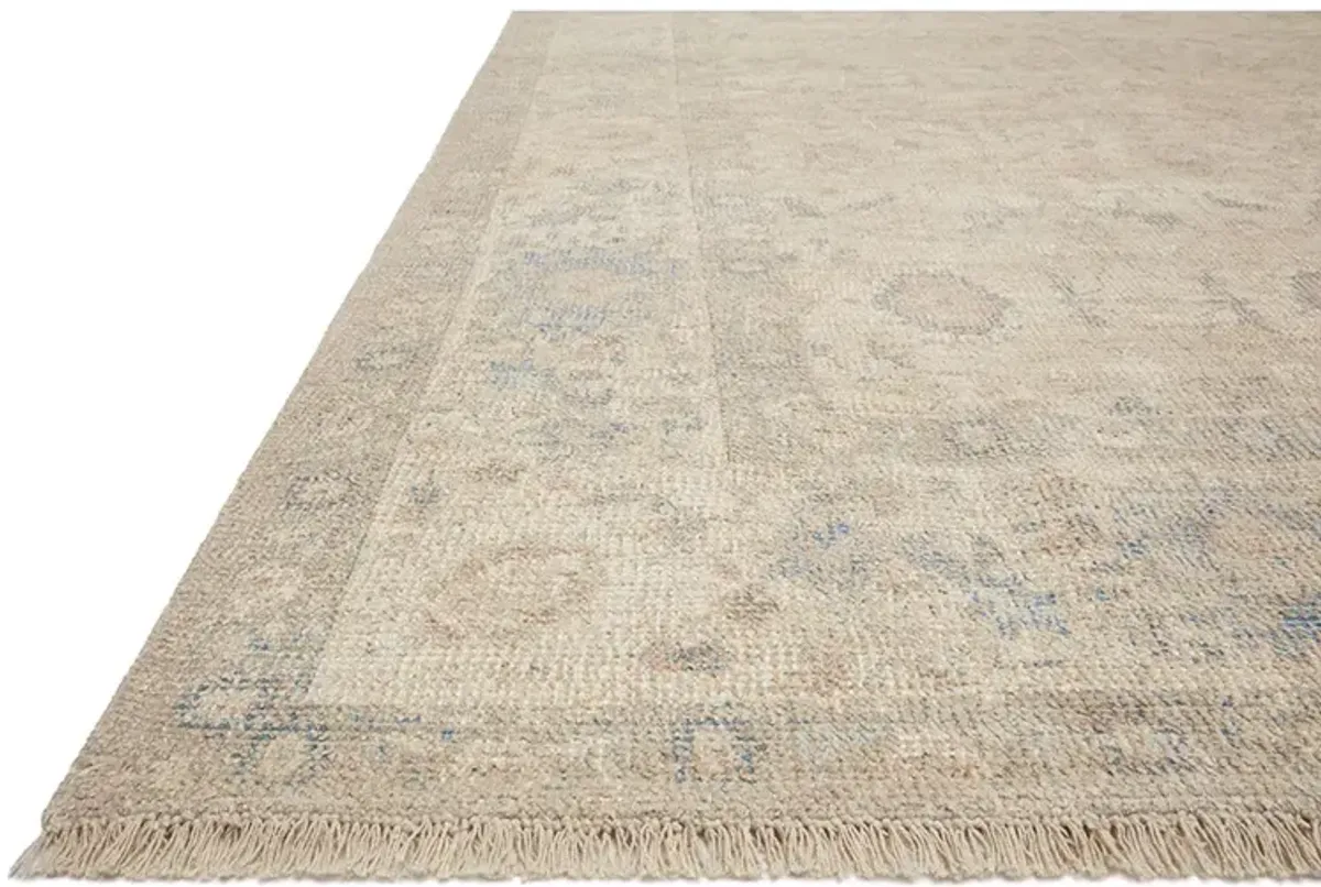 Priya PRY05 Natural/Blue 7'9" x 9'9" Rug