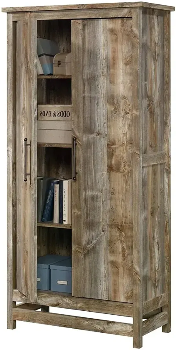 Farmhouse Storage Cabinet Wardrobe Armoire – Rustic Wood Closet Organizer for Bedroom or Entryway